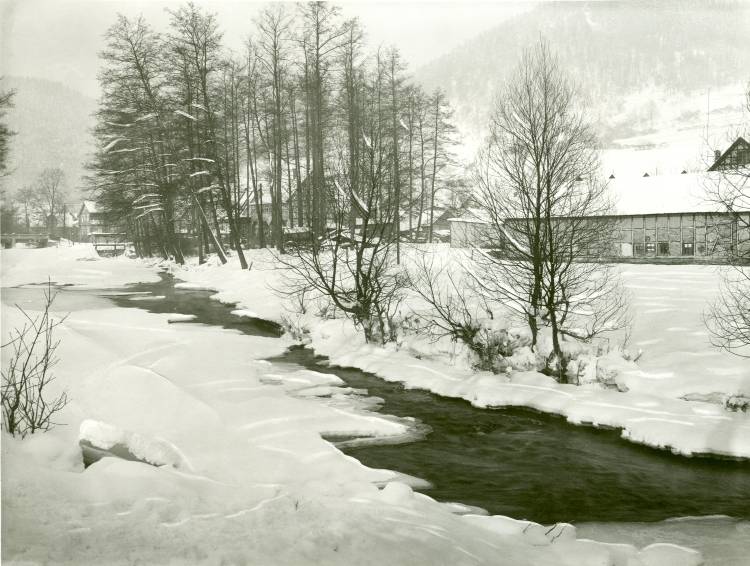 Die Schwarza im Winter, ein schner Anblick