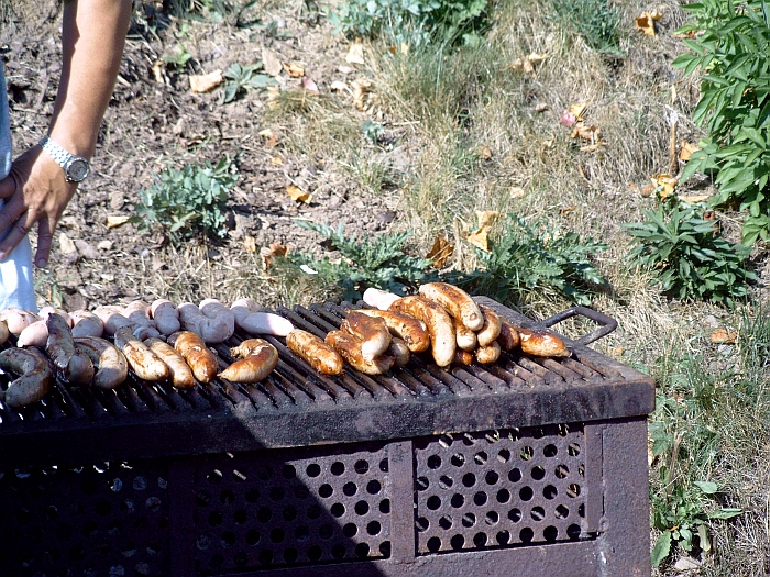 Rostbatwürste zur Kirmes