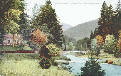 Das Schweizerhaus im schönen Schwarzatal (eine meiner Ansichtskarten)